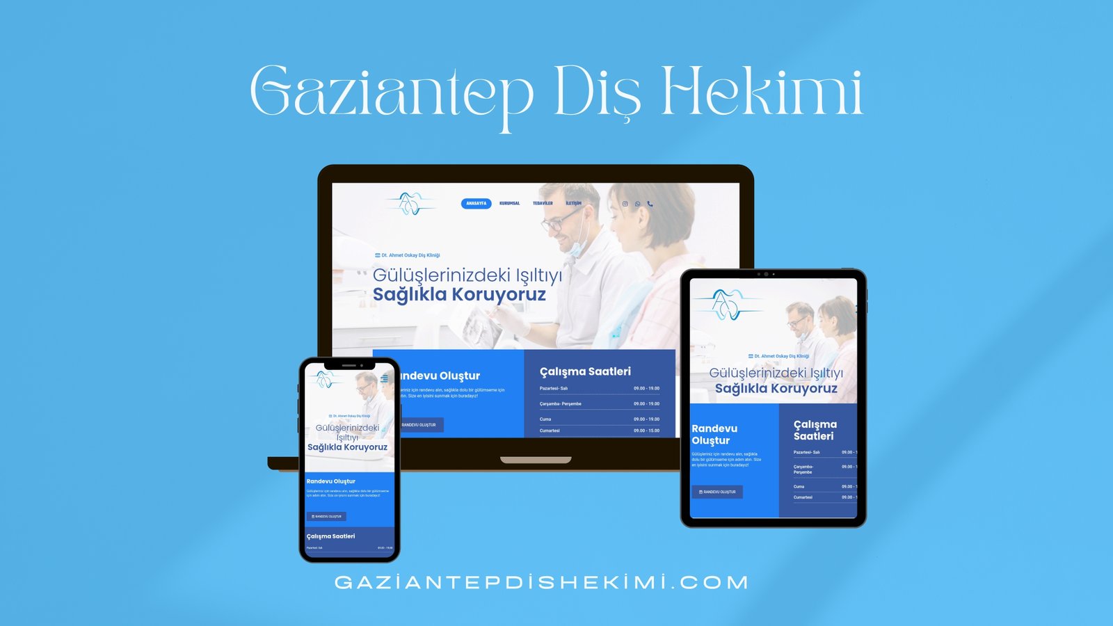 Gaziantep Diş Hekimi - Diş Kliniği Tanıtım ve Randevu Web Sitesi