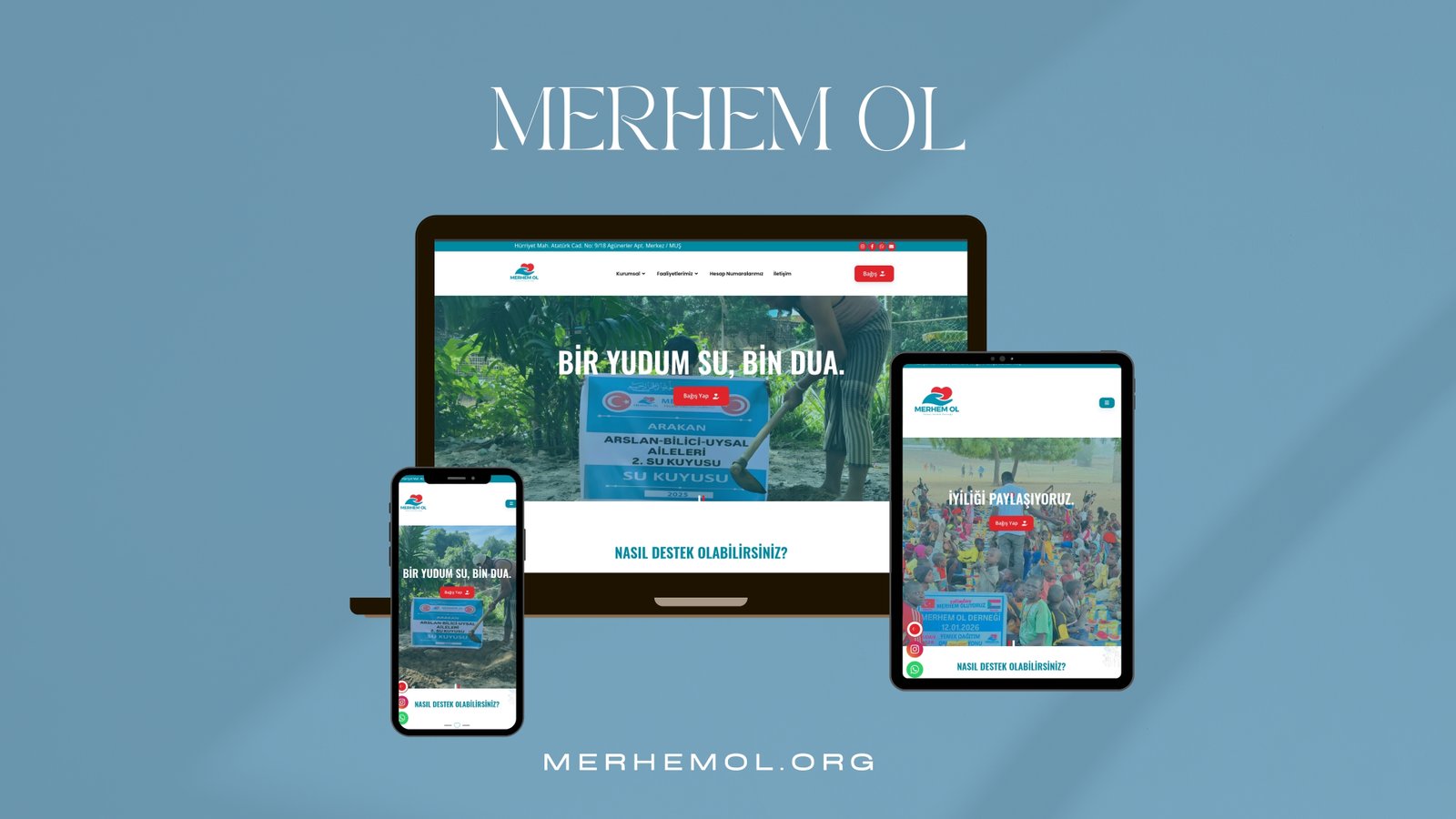 Merhem Ol - Sağlık ve Wellness Platformu Web Sitesi Tasarımı